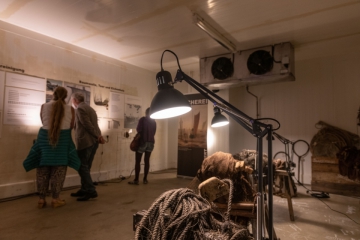 Ausstellung im ehemaligen Kühlhaus in Sassnitz Hafen / Titel : IM NETZ DER ZEIT /Eröffnung der AusstellungDorfstrasse 8a 18586 Baabe 0152 0931 48632021-07-31_Ausstellung_Eröffnung_IM_NETZ_DER_ZEIT_105.jpg